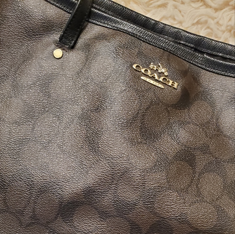 Large Authentic Coach C Monogram Bag - image 3